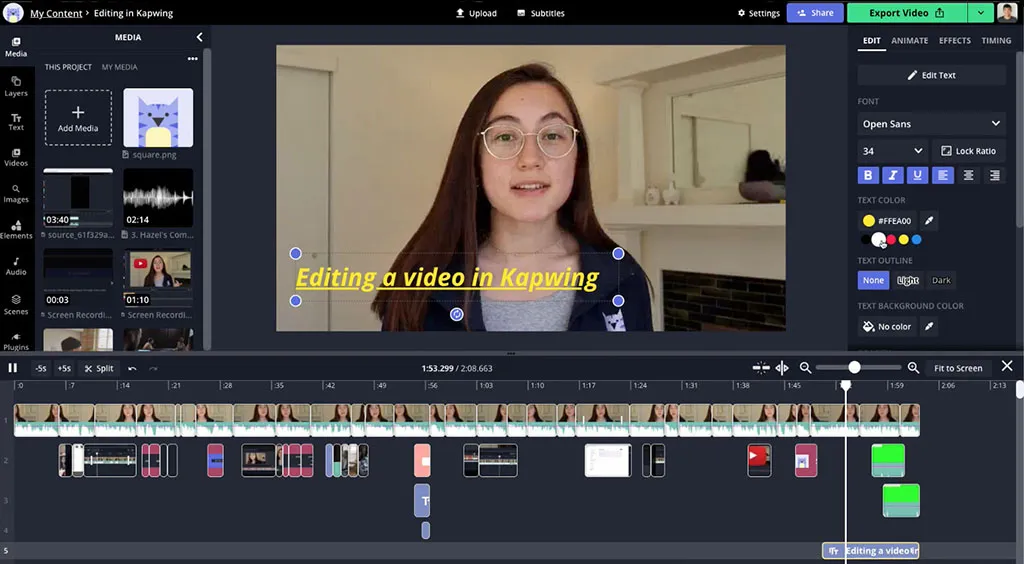Kapwing for Online Tools for Removing Noise