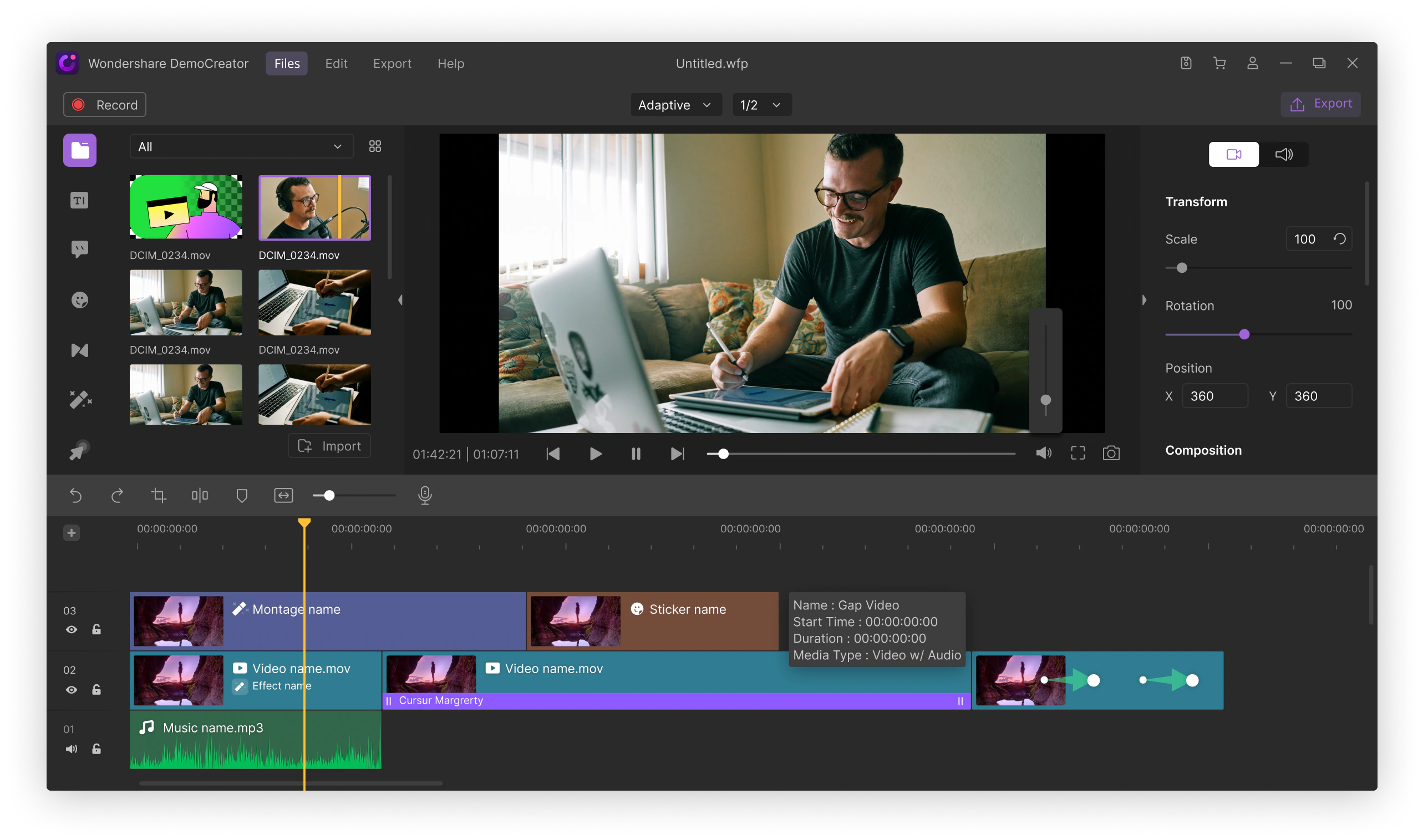 DemoCreator for  Clipping Software for Gaming